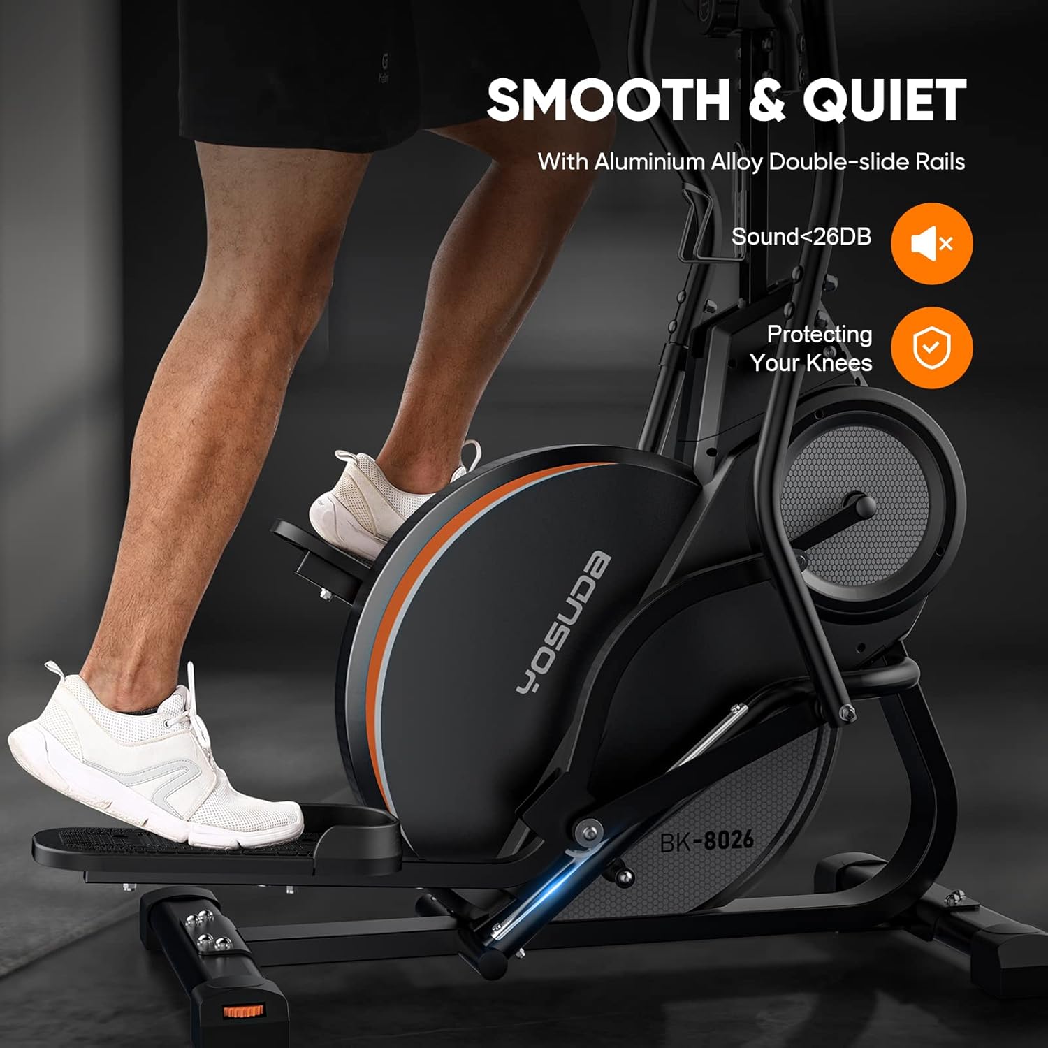 3-in-1 Elliptical Machine Stair Stepper Trainer with 16 Resistance J6503
