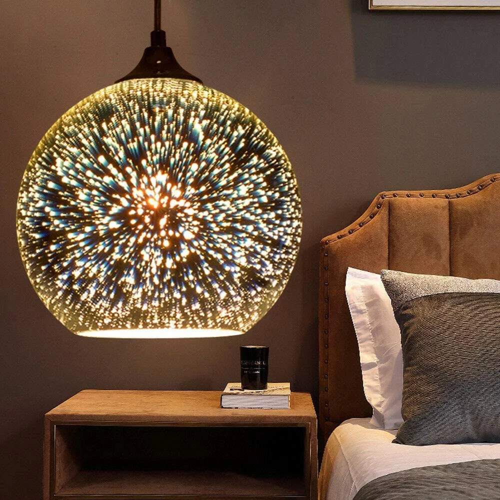 3D Art Ball Pendant Light Glass Chandelier H281835