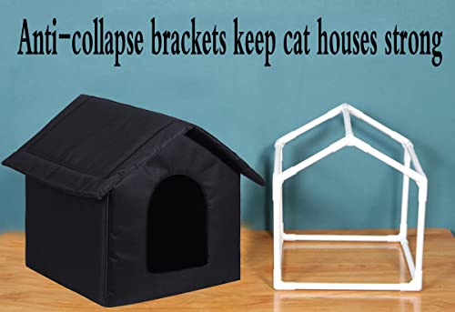 Brown Waterproof Outdoor Cat House Y832835