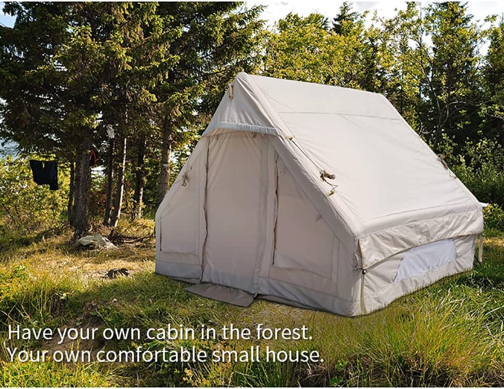 Inflatable Waterproof Oxford Cabin Tent with Mosquito Screen, 4-5 Person W3677