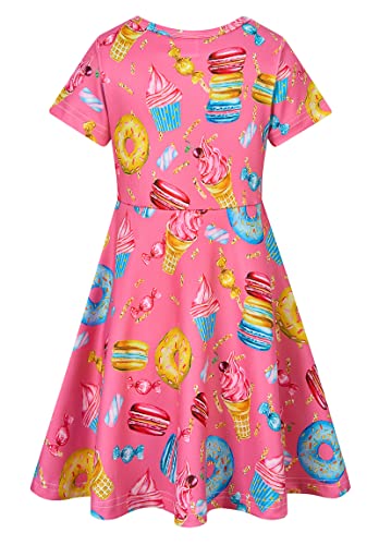 Little Girls Short Sleeve Casual Summer Sundress M19741