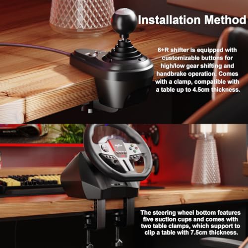 Racing Wheel with 3 Pedals and H Shifter D67895