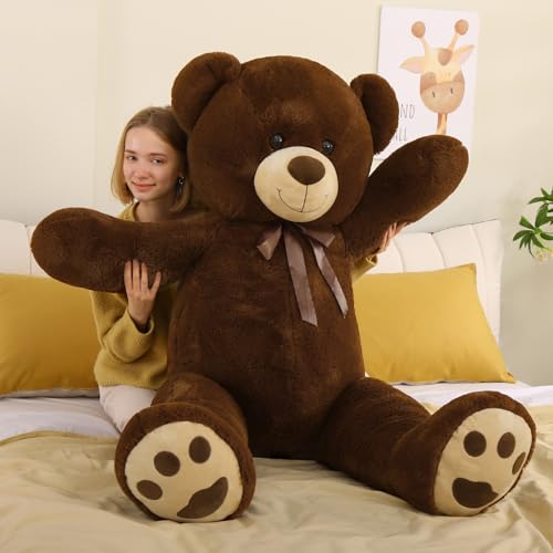 6ft Stuffed Teddy Bear with Red Heart S1468