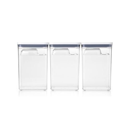 6 Piece Large Canister Set with Scoops, White T677445