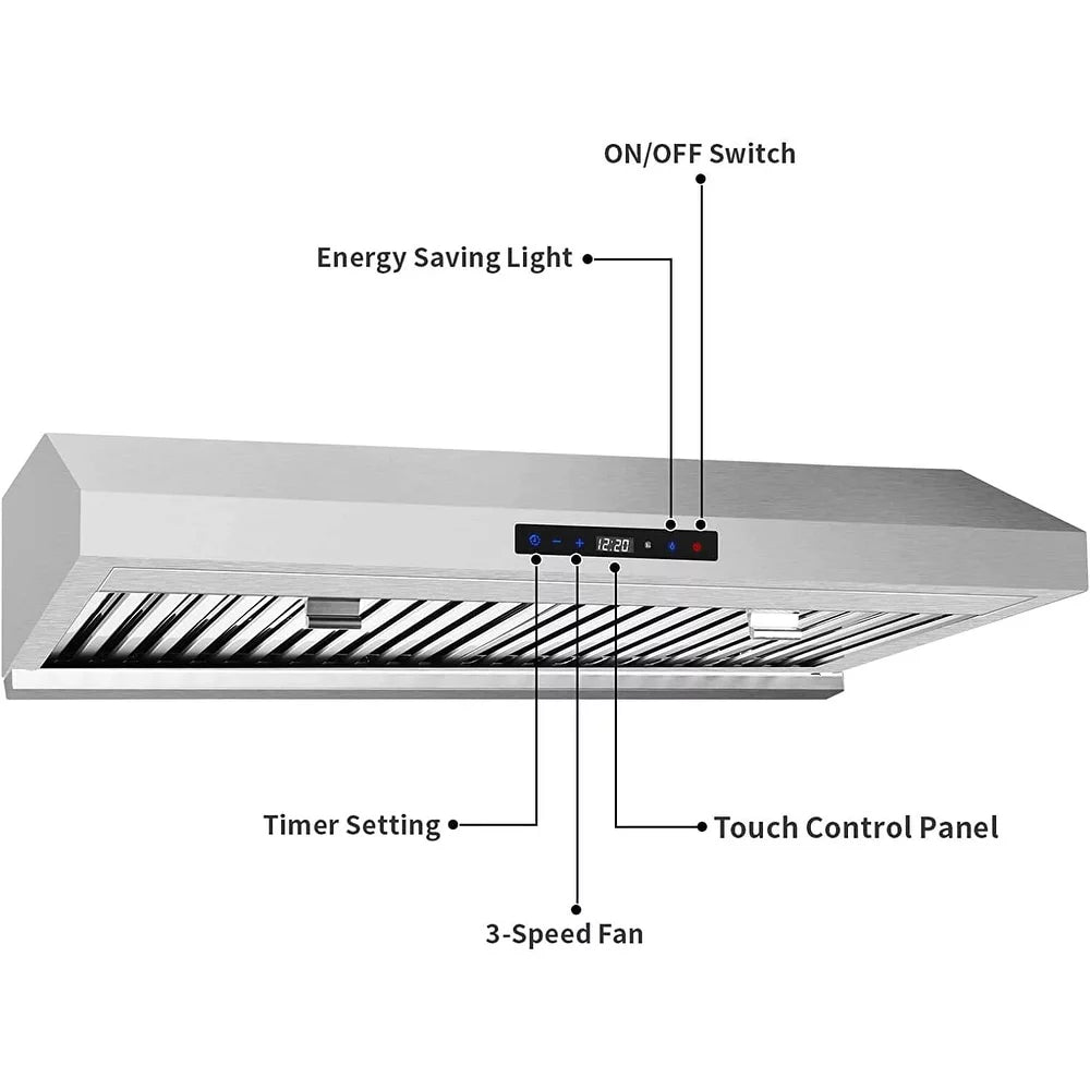 30 inch Stainless Steel Under Cabinet Range Hood with Dual Motors 600 CFM Q813953