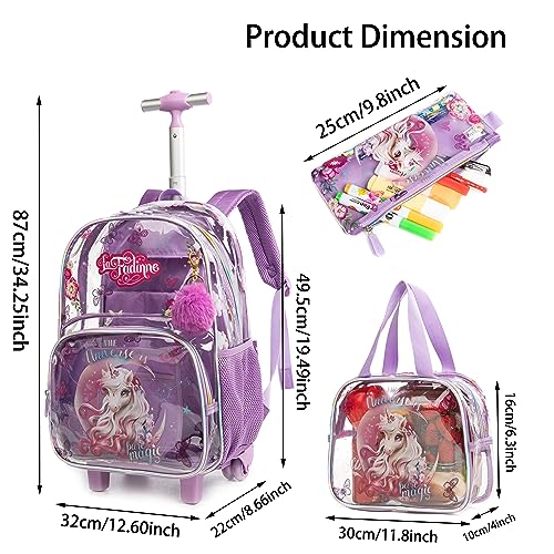 Clear Rolling Backpack (Dinosaur) Q162173