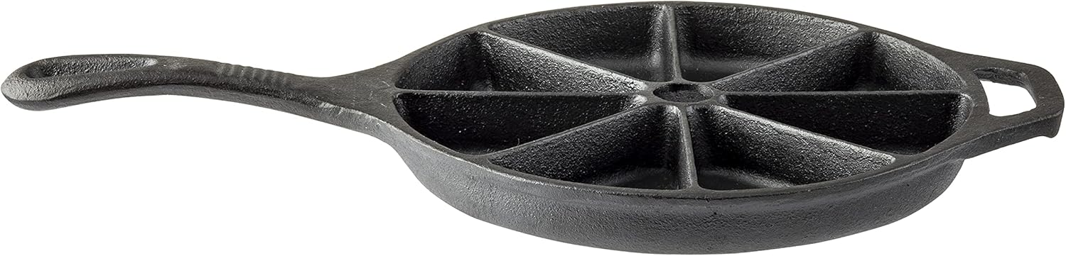 Round Cast Iron Corn Bread Skillet with Handle, 8.75" dia x 15.625" P757098
