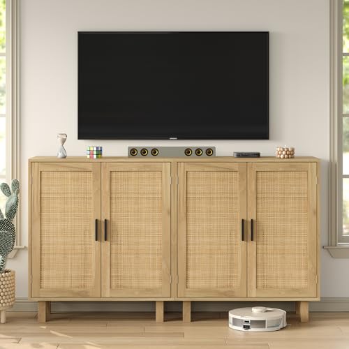 Rattan Buffet Cabinet with Drawer D68261