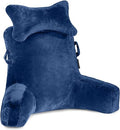 Extra Large 31" Bed Rest Pillow with Detachable Neck Roll R984404