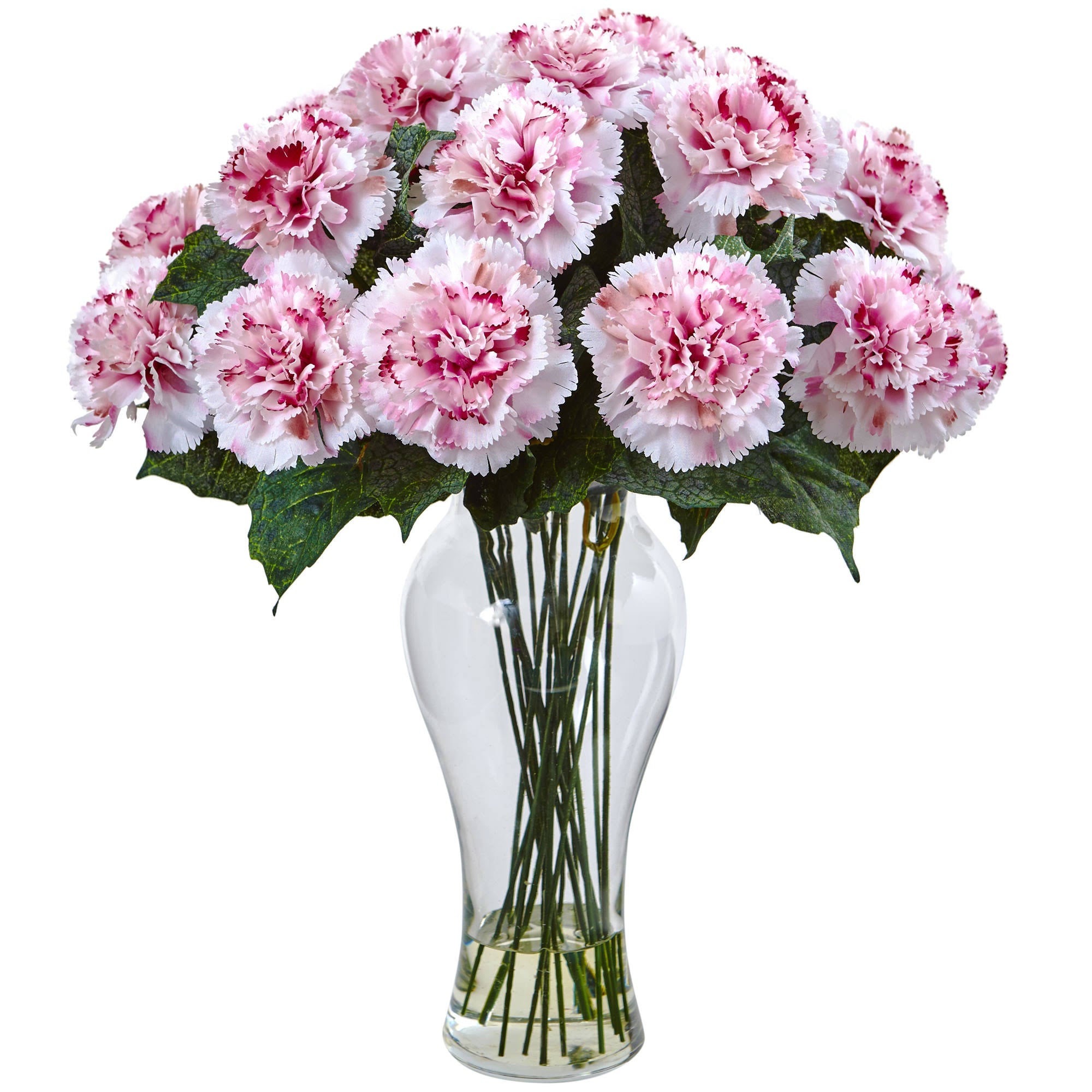Orange Carnation Arrangement with Vase L54952