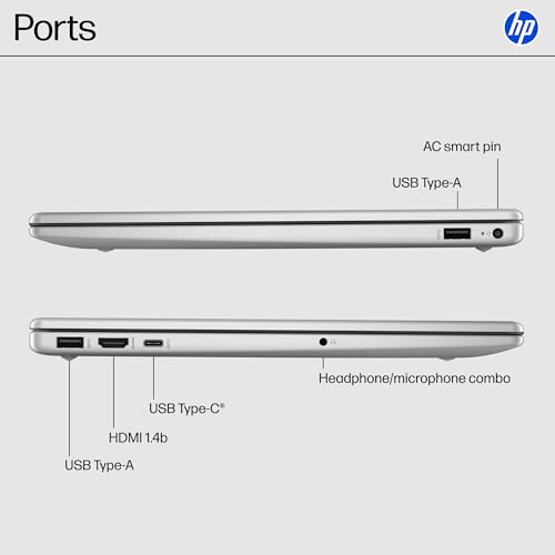 15.6 inch Laptop, HD Touchscreen Display, AMD Ryzen 3 7320U, 8 GB RAM, 256 GB SSD, AMD Radeon Graphics, Windows 11 Home, Natural Silver W63622
