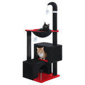 Grey Cat Tree with 2 Condos and Scratching Posts Q758