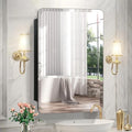 Frameless Beveled Medicine Cabinet Mirror with Storage K590