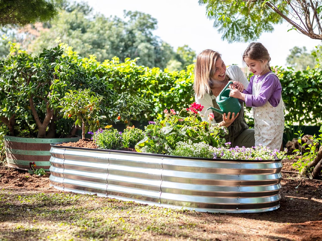Galvanized Metal Raised Garden Bed L95672