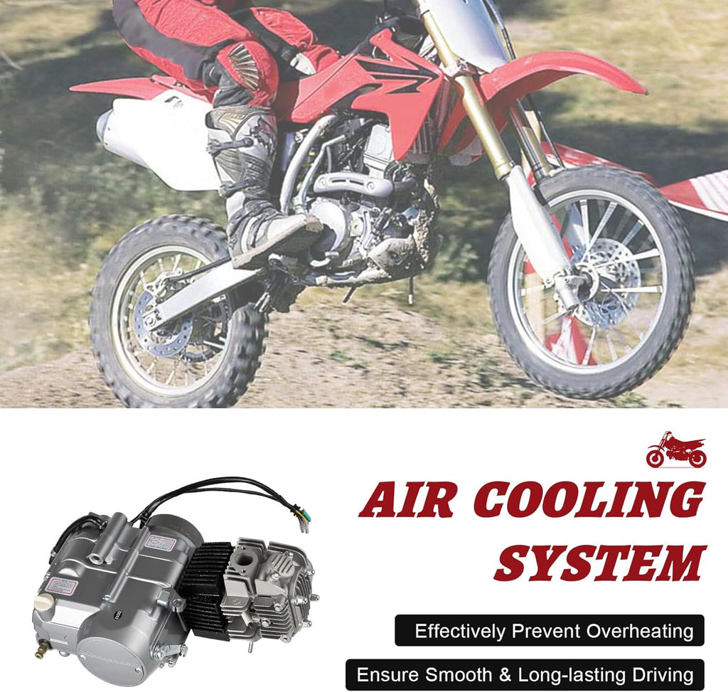 4-Stroke 125cc Manual Start Single Cylinder Manual Clutch Dirt Bike Engine Motor N620