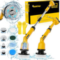 Cordless Power Spin Scrubber with Adjustable Extension Arm and 8 Replaceable Cleaning Heads O477