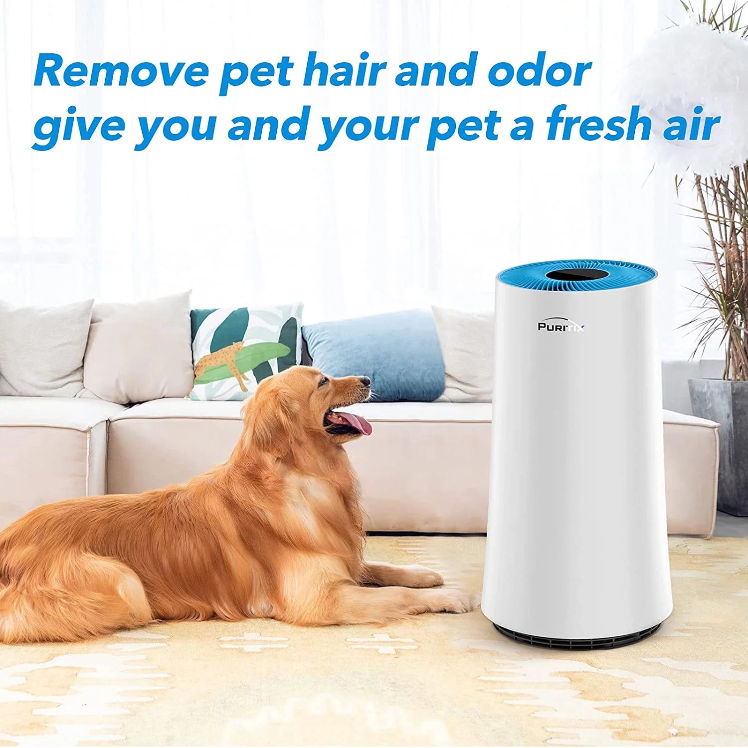 H13 True HEPA Air Purifier, Blue, 13*13*24 inch Q81785