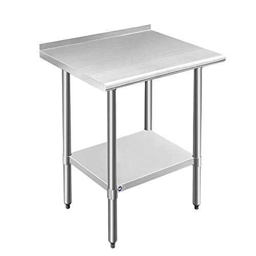 Stainless Steel Single Bowl Utility Sink, 21.5” x 24” x 49.2”, Silver D31086