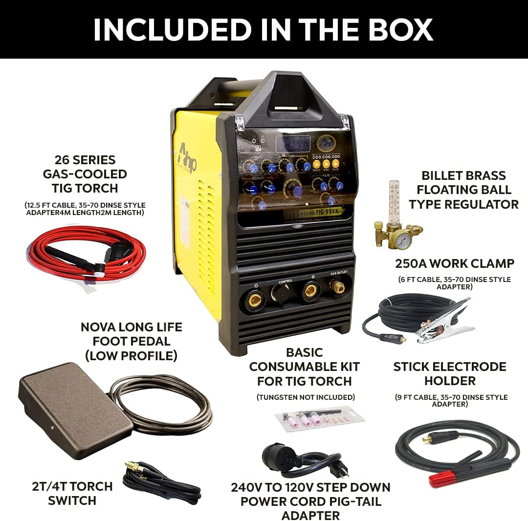 200 Amp AC/DC Pulse TIG/Stick Welder Dual Voltage L577