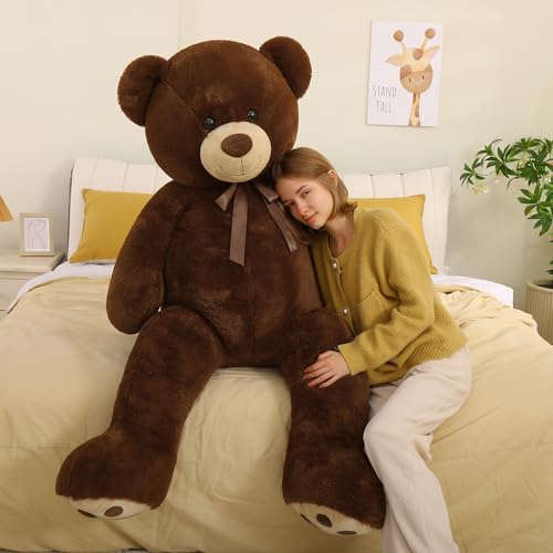 6ft Stuffed Teddy Bear with Red Heart S1468