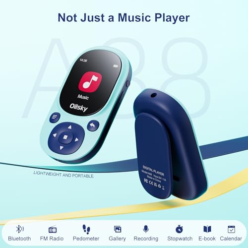 64GB Bluetooth MP3 Player with Clip X47661