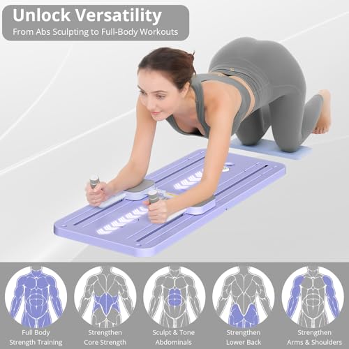 5 in 1 Foldable Pilates Reformer Board J26644