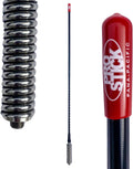 4 Foot Fiberglass 1000 Watt Black CB Radio Antenna with Heavy Duty Stainless Steel Spring X13603