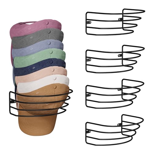 4 Pack Adhesive Hat Hanger Hat Organizer X419320