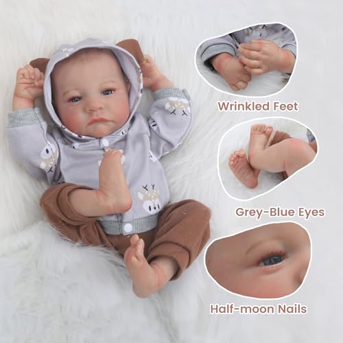 18 Inch Lifelike Soft Weighted Reborn Baby Doll U164