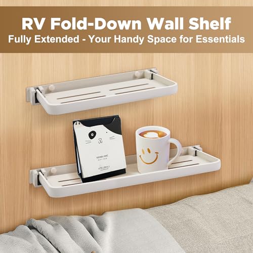 Aluminum Wall-mounted Foldable Shelf (16 inch) N2205