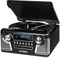 Black 3-Speed Turntable with CD Player, AM/FM Radio, Bluetooth P515544
