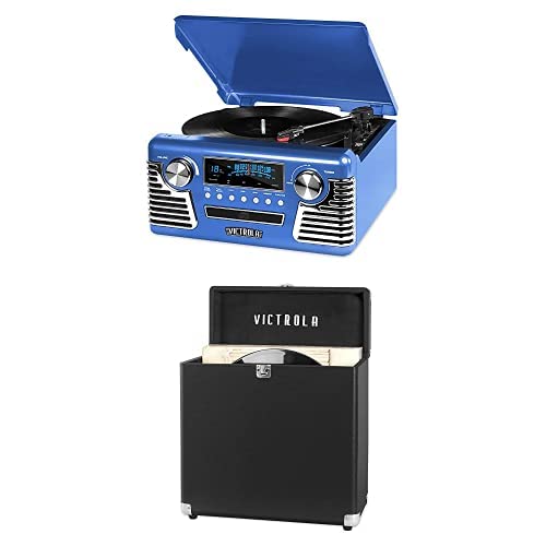 Black 3-Speed Turntable with CD Player, AM/FM Radio, Bluetooth P515544