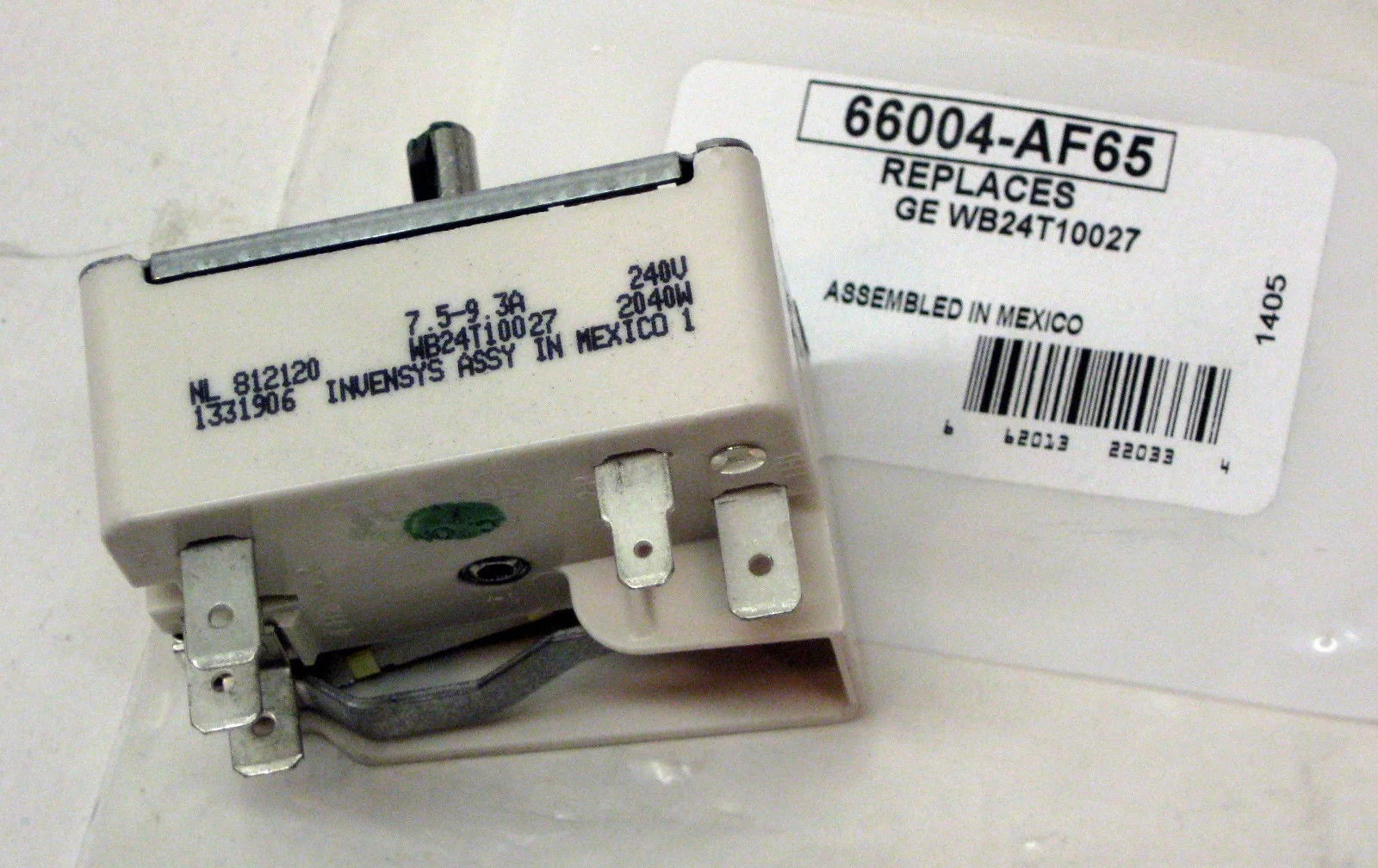Electric Range Burner Unit Infinite Switch B4552