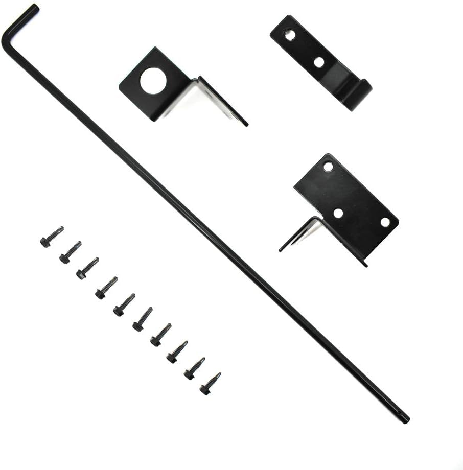 Heavy Duty Steel Gate Drop Rod 36 inch Black Finish 2 Pack W144829