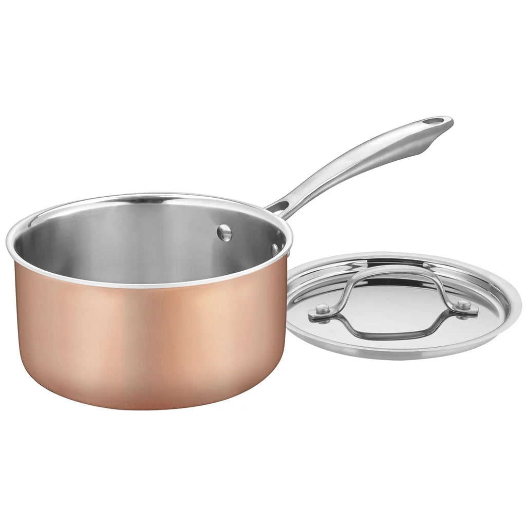 Copper Tri-Ply Stainless Steel 11-Piece Cookware Set P9016