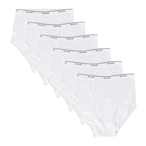 White Cotton Briefs 6 Pack O701