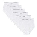White Cotton Briefs 6 Pack O701