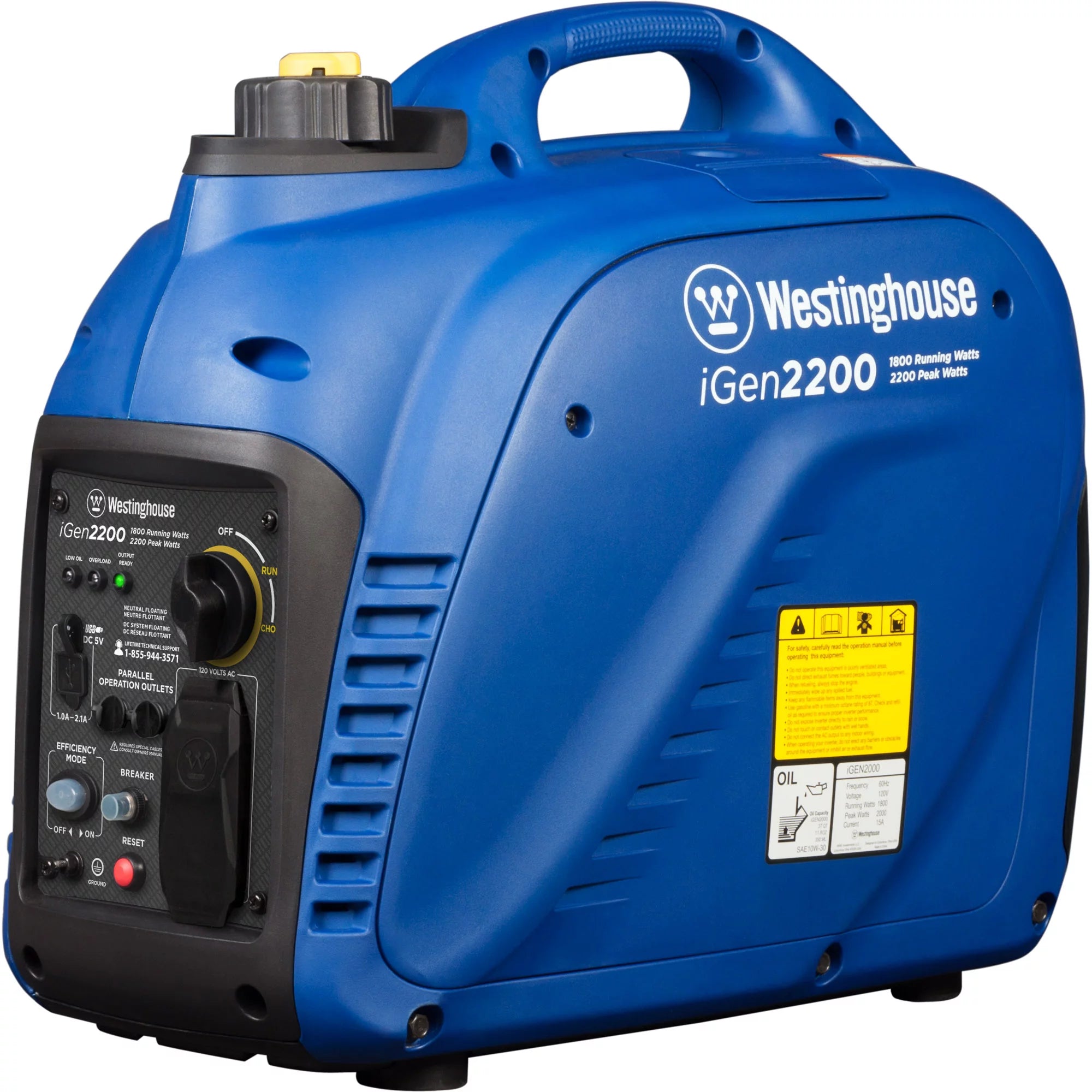 2200 Peak Watt Portable Gas Inverter Generator Y73655