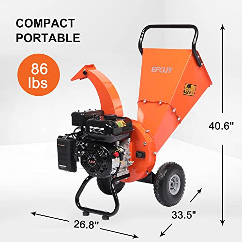 7 HP 212cc Gas Powered Wood Chipper Shredder Mulcher W7529