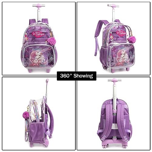 Clear Rolling Backpack (Dinosaur) Q162173