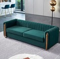 Green Velvet Sofa 84 inches H386978