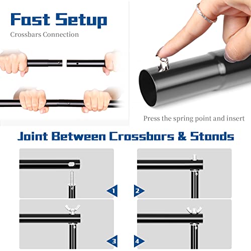 2x3m Adjustable Backdrop Stand with Carry Bag K849621
