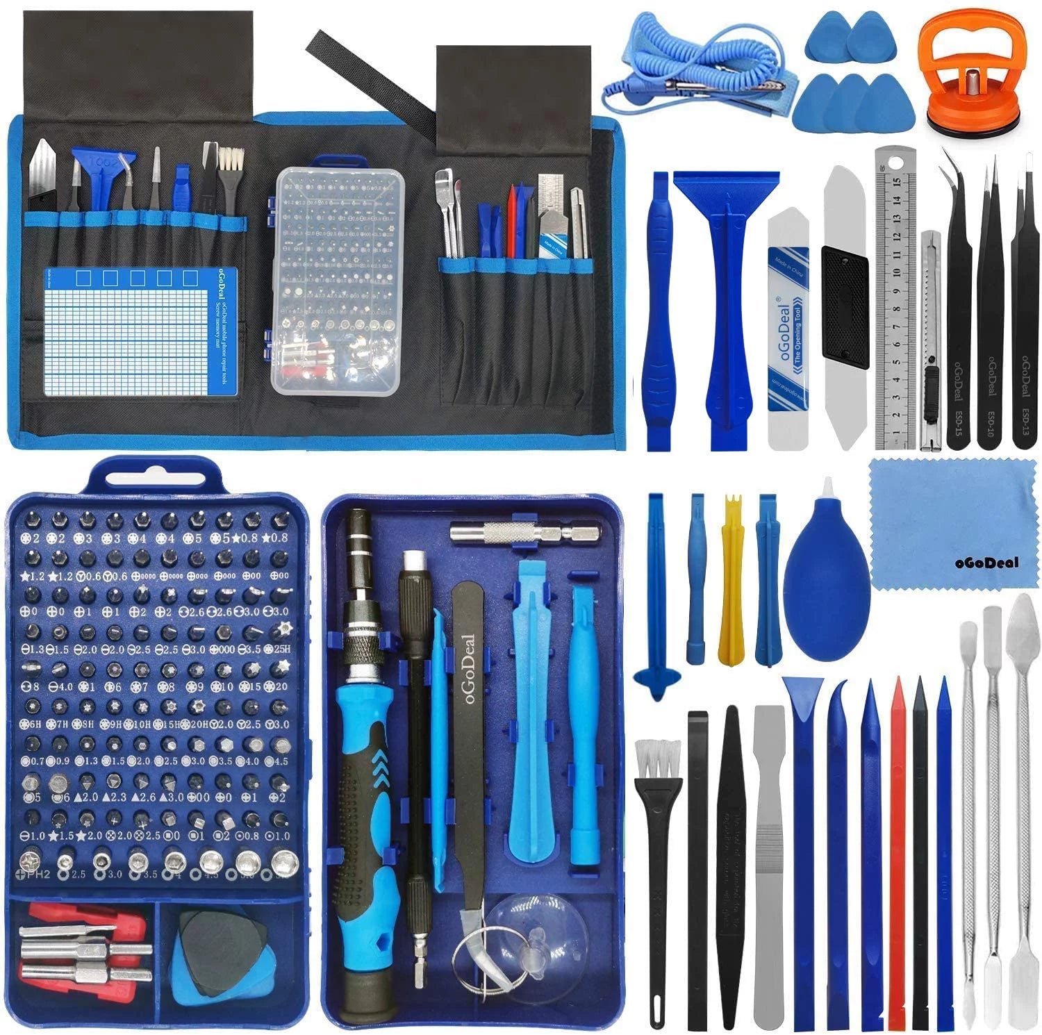155 in 1 Precision Screwdriver Set Blue E171537