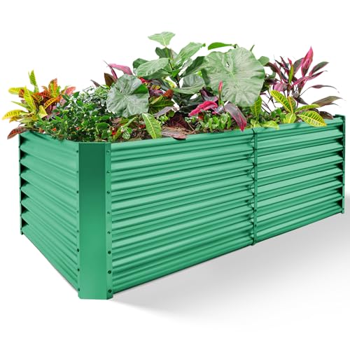 8×4×2 ft Galvanized Raised Garden Bed Kit A900005