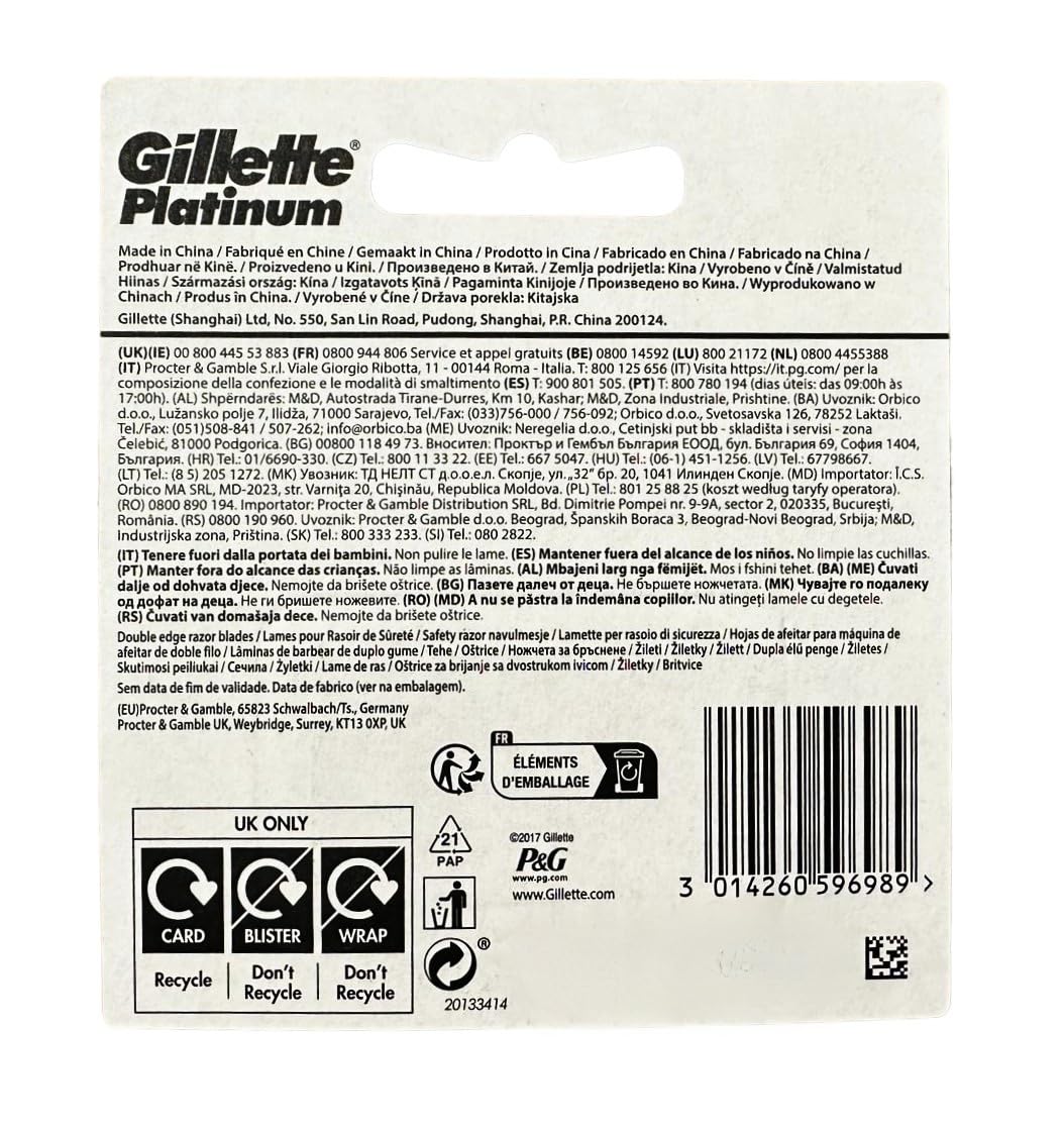 50 Double Edge Razor Blades F694970