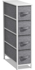 Narrow 4-Drawer Dresser White I14114