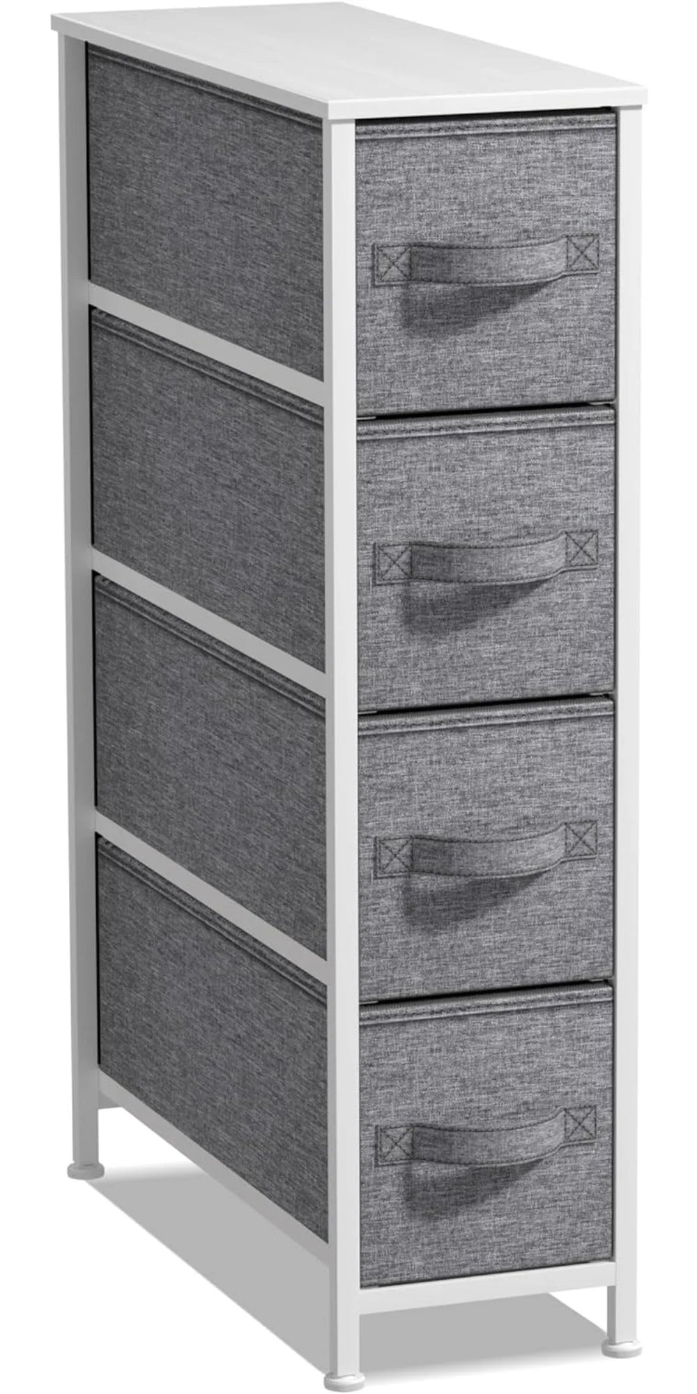 Narrow 4-Drawer Dresser White I14114