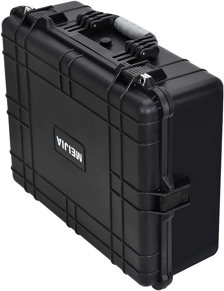 Portable Waterproof Hard Case with Customizable Fit Foam Insert, Black W3343