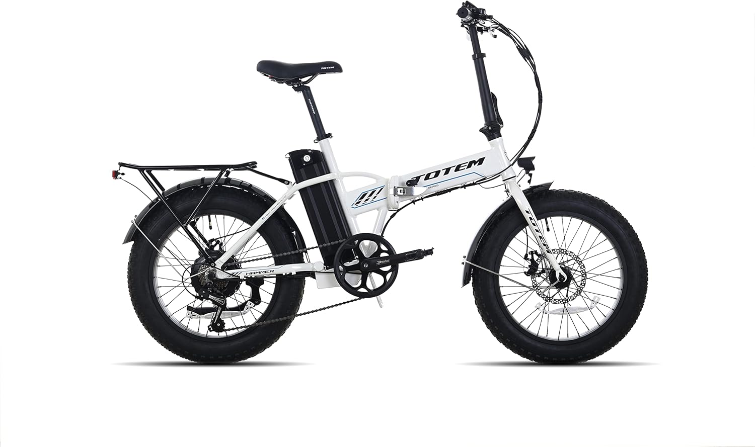 Fat Tire Folding Electric Bike 20” x 4” 500W 48V 10.4Ah 7-Speed P7783