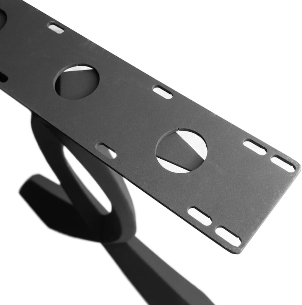 Set of 2 Steel Desk Legs, 28" H x 26" W X940013